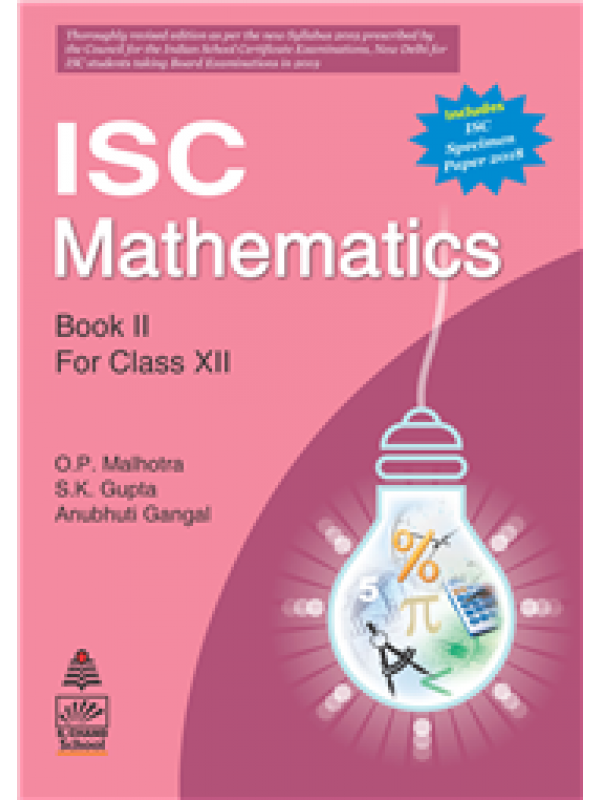 ISC Mathematics for Class XII-Book II